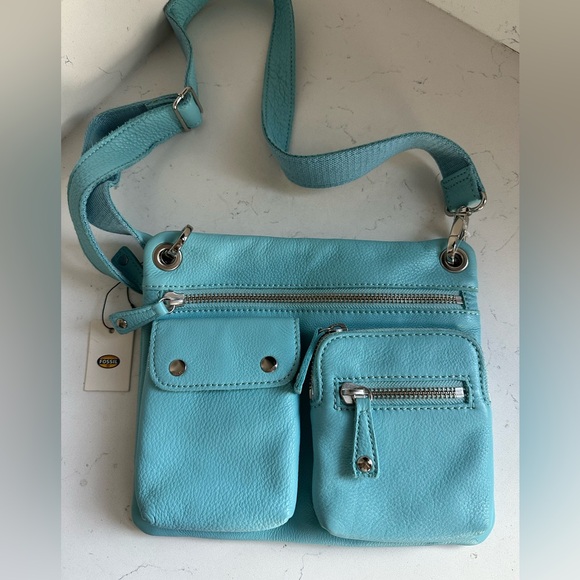 Fossil Blue Crossbody New With Tags‎ - Picture 1 of 10